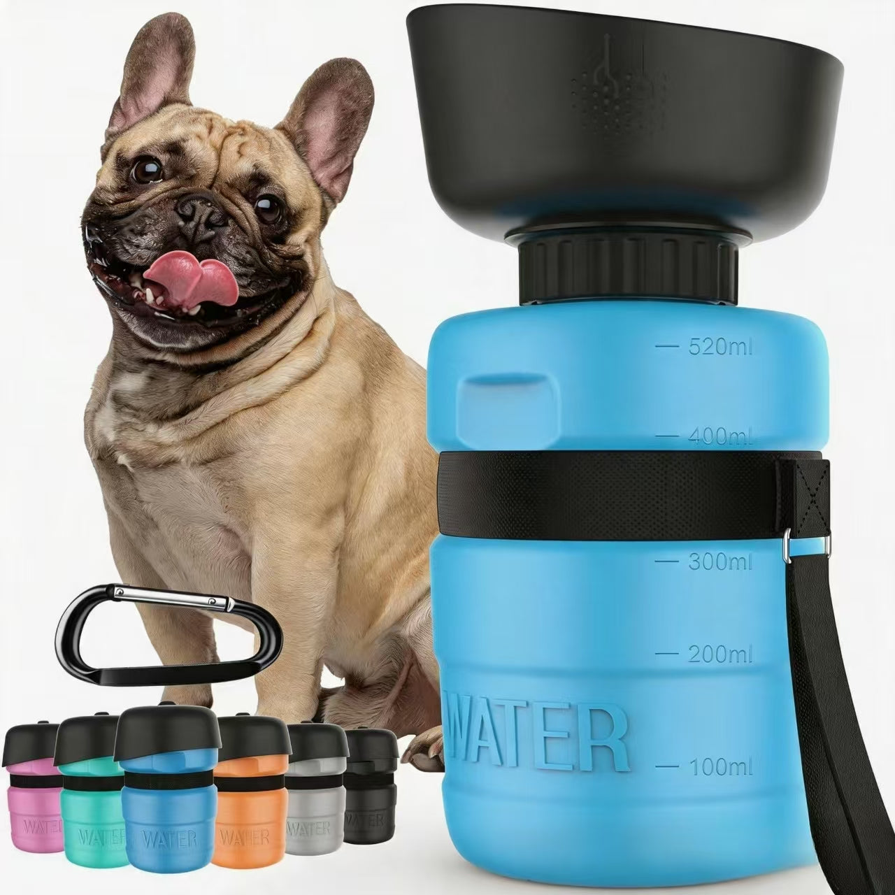Portable Pet Water Disperser Bottle for Outdoor Walking, Hiking