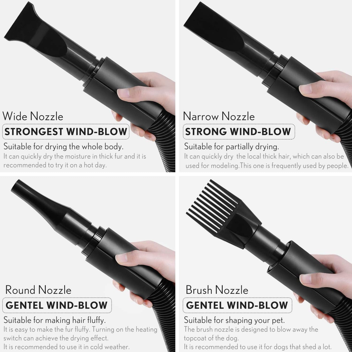 Dog Dryer Accessories,Quick Grooming Dryer Blower Accessories
