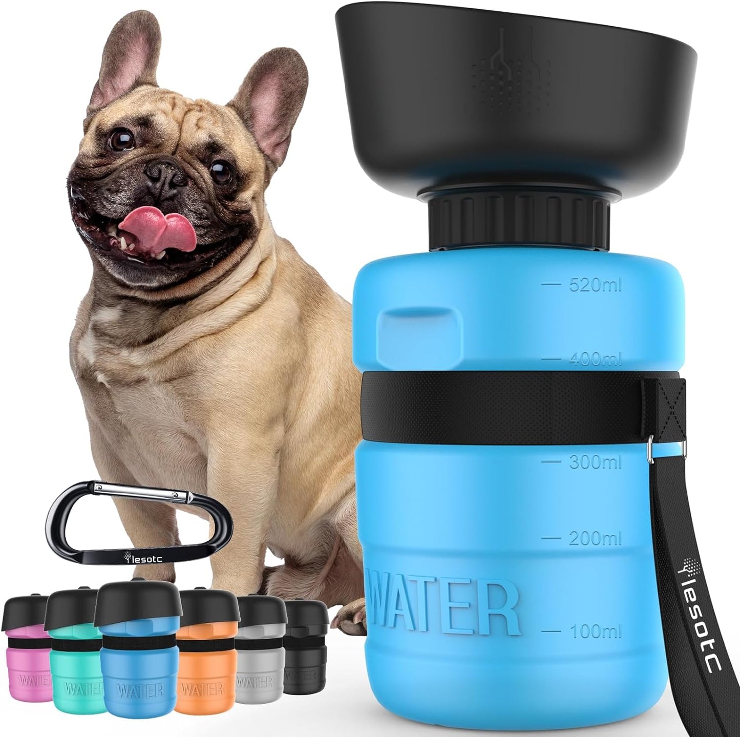 1st GEN Portable Pet Water Disperser Bottle for Outdoor Walking, Hiking, Travel