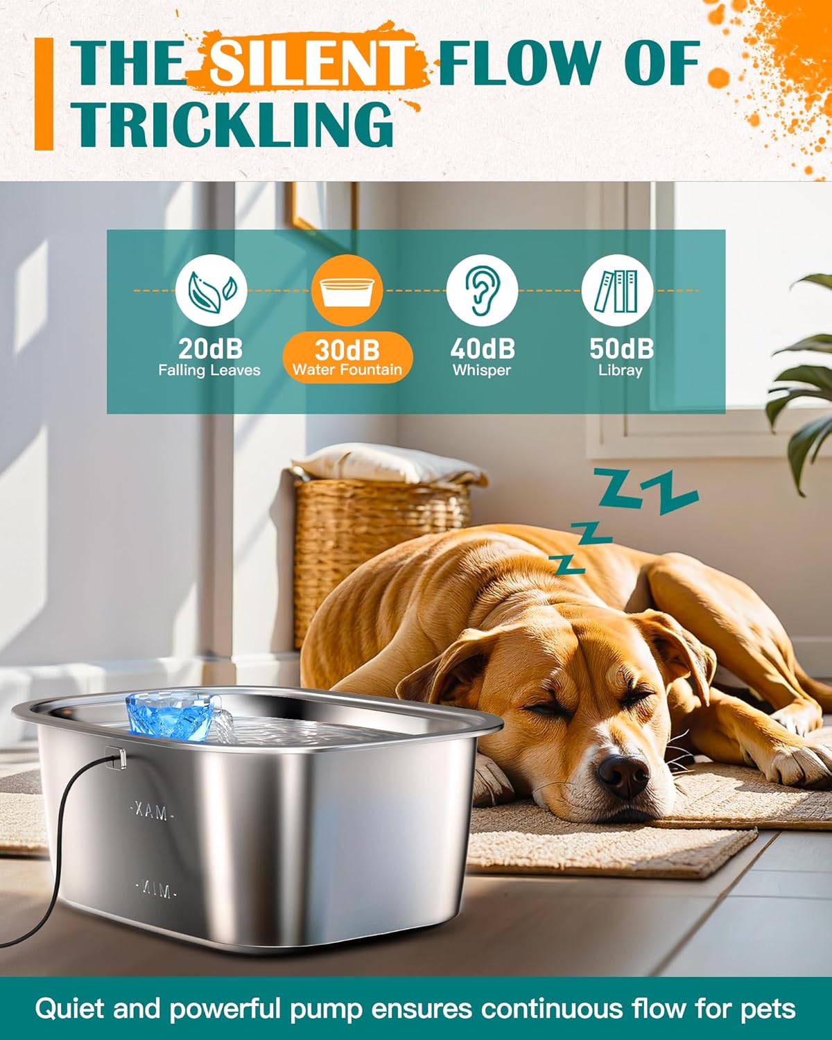 Dog Water Fountain for Large Dogs 3 Gallon