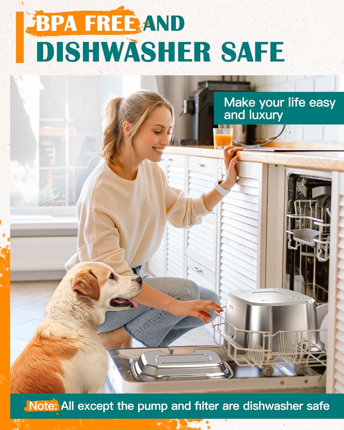 Dog Water Fountain for Large Dogs 3 Gallon