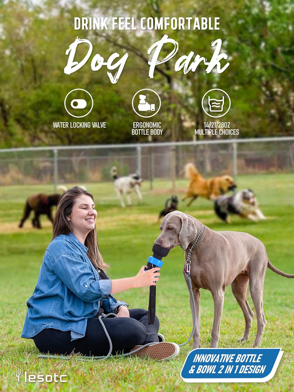 3rd GEN Portable Pet Water Disperser Bottle, American Patent