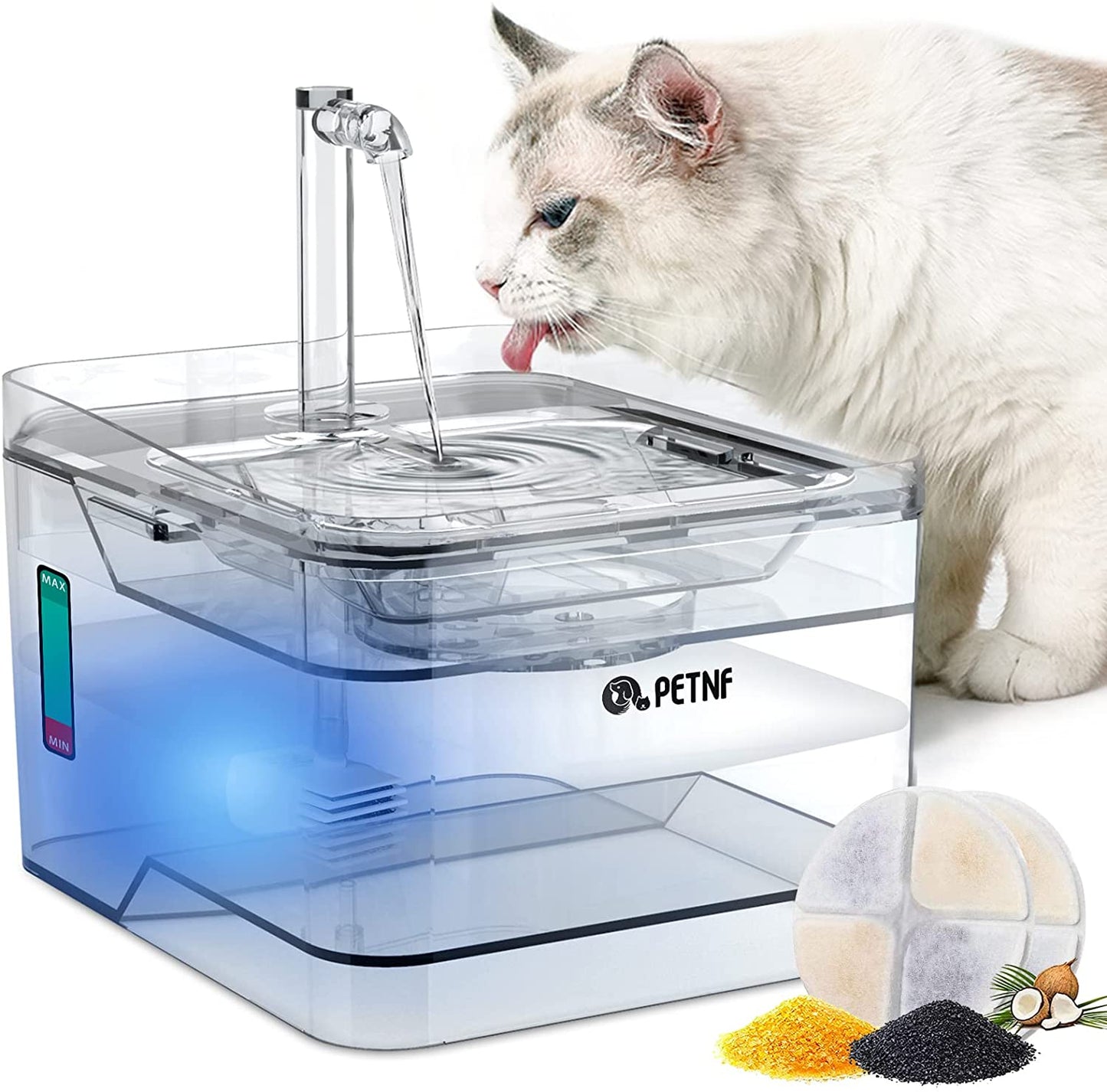 Cat Water Fountain Dispenser 101oz/3L Pet Drinking Fountain for Cats Dogs