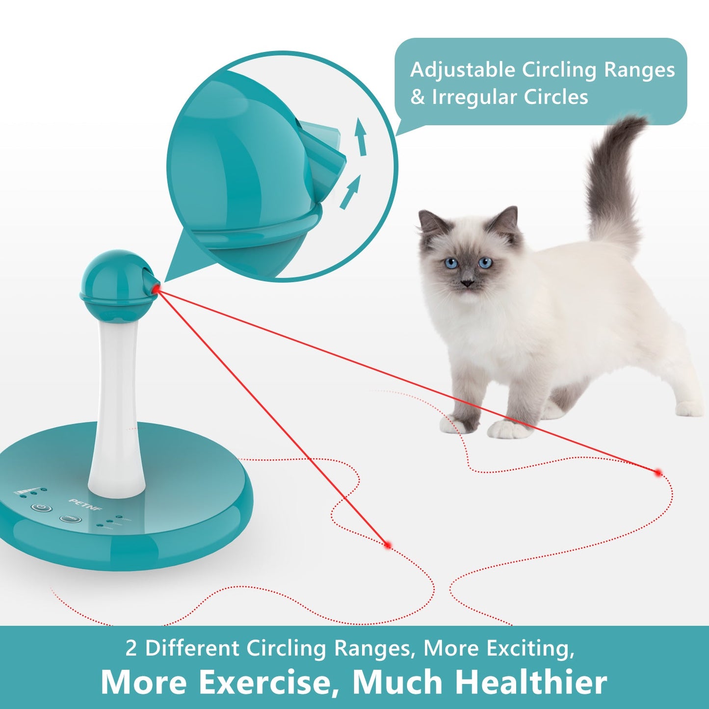Newest Interactive Tumbler Laser Toys for Cat
