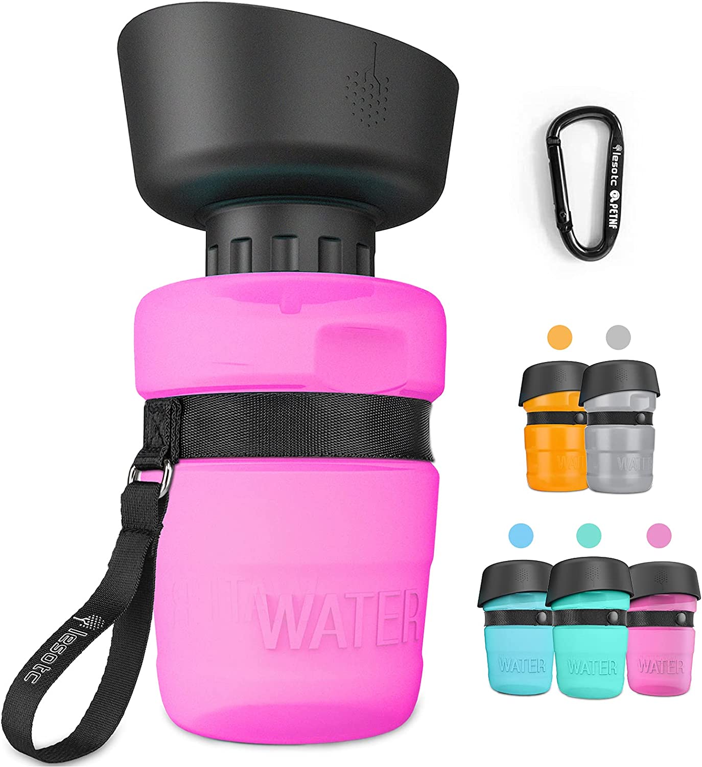 1st GEN Portable Pet Water Disperser Bottle for Outdoor Walking, Hiking, Travel