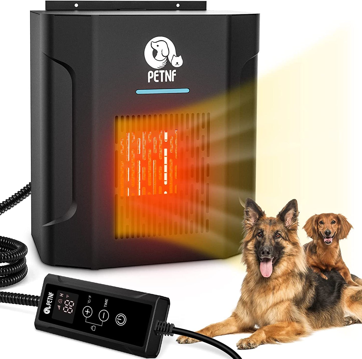 Dog House Heater with Thermostat & App Remote Control, 300W Safe Heater for Dog Houses Outdoor