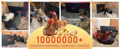 140W Chicken Coop Heater, Radiant & Energy Efficient, Safer Than Brooder Lamps, UL-Compliant, 11.81"×15.74"