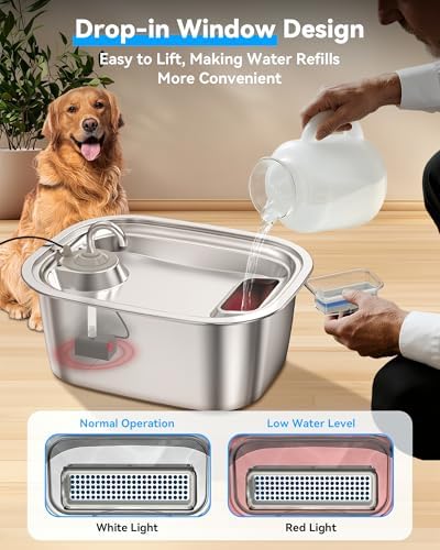 PetNF large capacity dog water fountain detail image