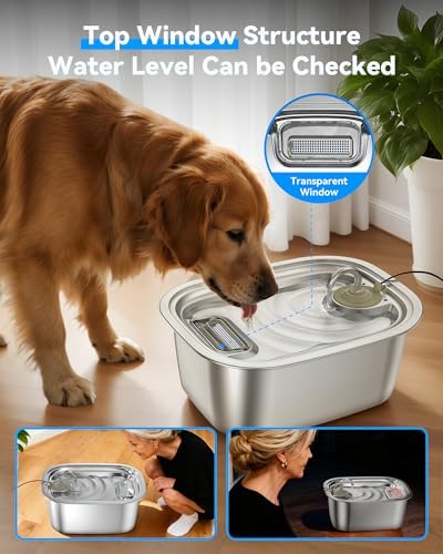 PetNF dog water fountain top fill detail image