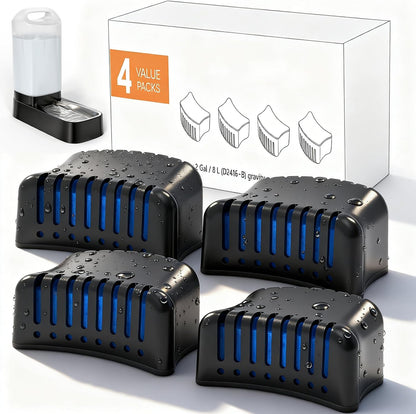 Pack of 4 Replacement Filters for D2416B Automatic Dog Water Bowl Dispenser