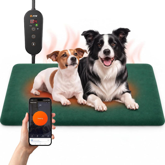 Smart WiFi Dog Heating Pad XL, 35.4 x 23.6 in (60 x 90 cm), App Temp & Timer, Washable Cover, D2608