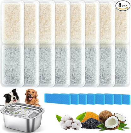 2Gal Dog Water Fountain, Stainless Steel Automatic Pet Water Dispenser