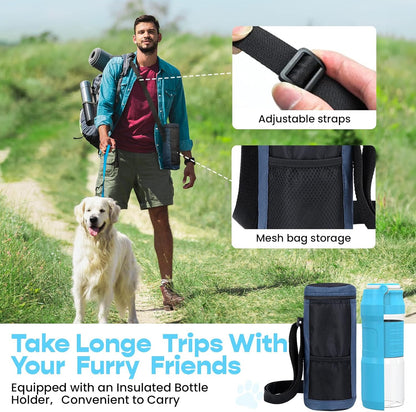 Dog Water Bottle, 35OZ Portable Dog Water Bottle Dispenser Dog Travel Water Bottle