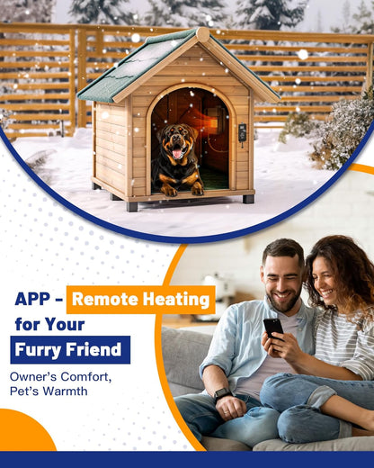 500Watt Dog House Heater With Thermostat WIFI Control for Outside