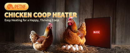 140W Chicken Coop Heater, Radiant & Energy Efficient, Safer Than Brooder Lamps, UL-Compliant, 11.81"×15.74"