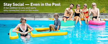 Inflatable Dog Pool Float with Seat, Durable PVC Raft for Dog & Owner, 242 lbs, Portable Floating Lounge