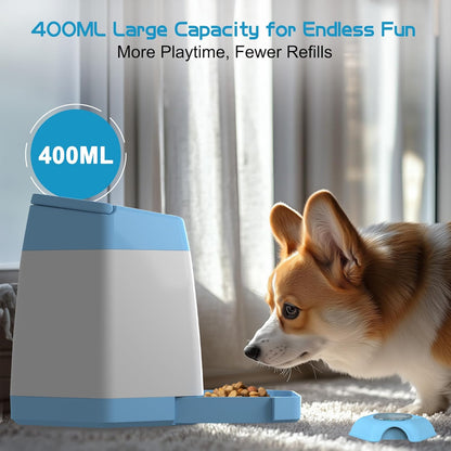 Dog Treat Dispenser with Button Rechargeable Dog Puzzle Feeder Toy