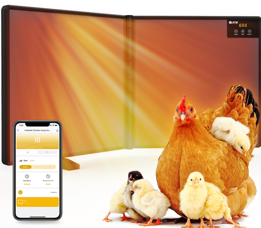 WiFi Control Foldable Chicken Coop Heater, Heat Chicken Heater Energy Efficient Design