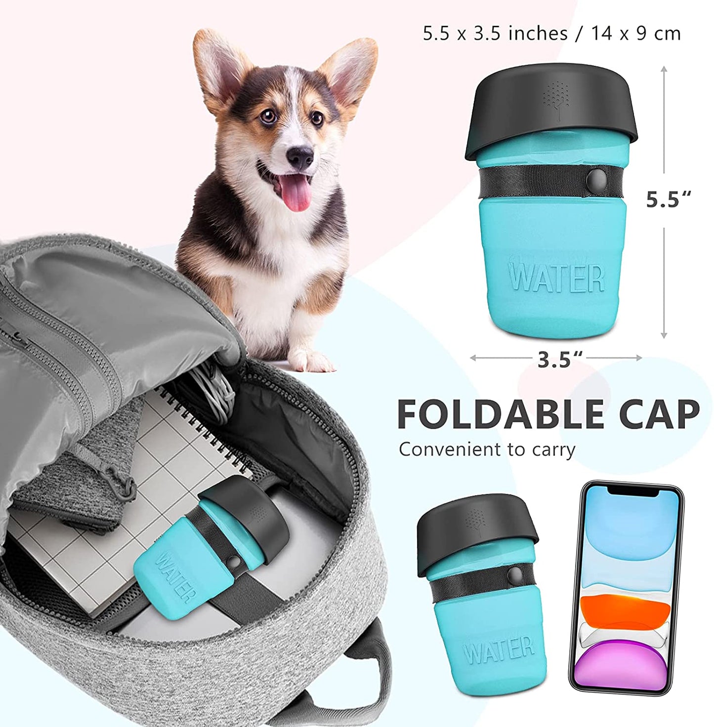 1st GEN Portable Pet Water Disperser Bottle