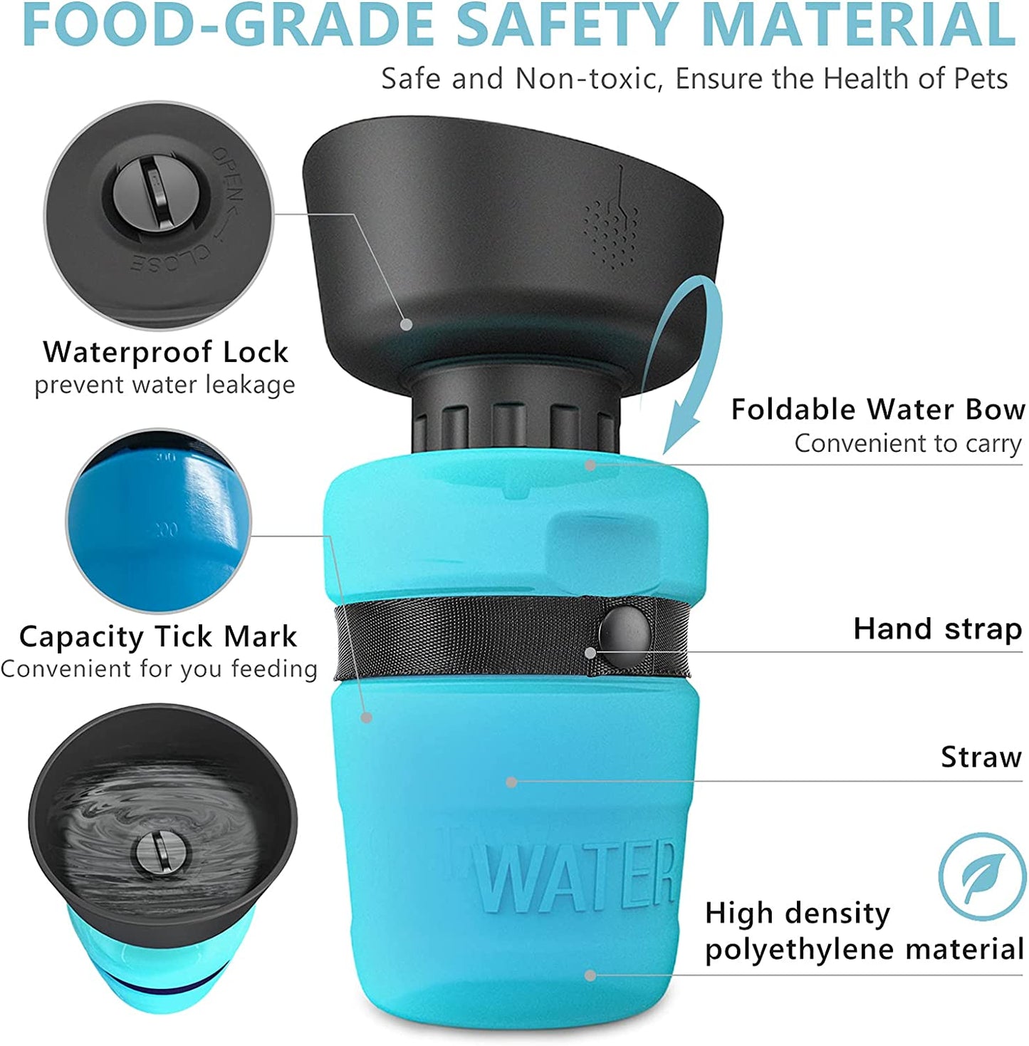 1st GEN Portable Pet Water Disperser Bottle