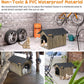 Waterproof Cat House for Outdoor, 2 Doors Heated Cat Bed for Outside Feral Cats