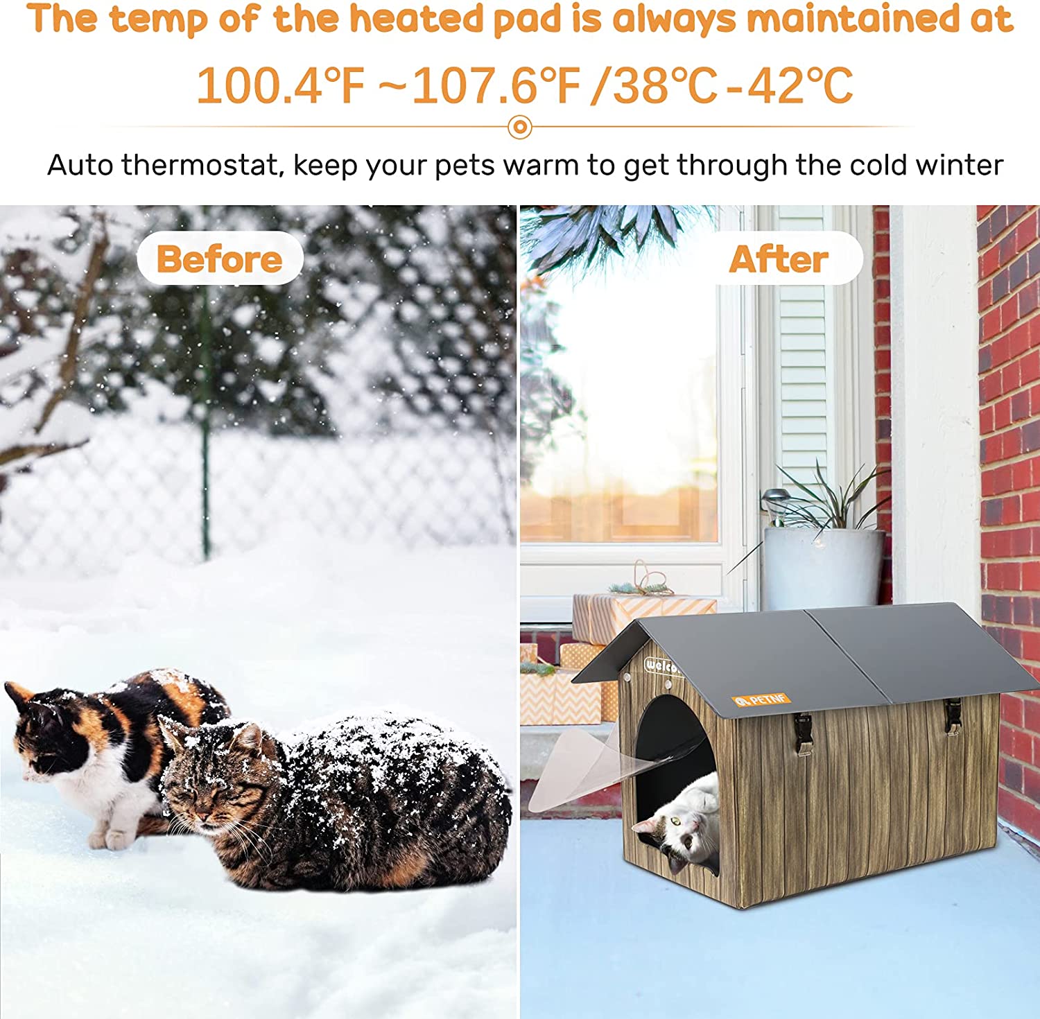 Waterproof outdoor cat outlet bed